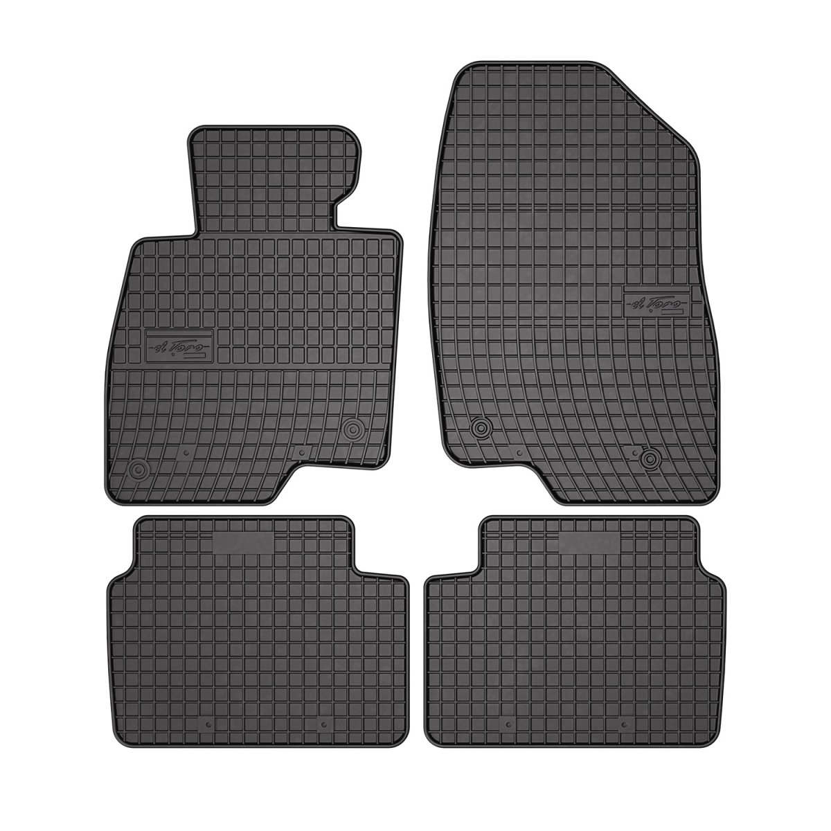 Mazda 3 Floor Mats - Omac - El Toro - Black - '14-'18